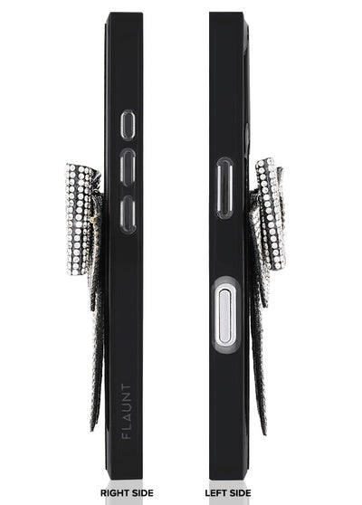 Black Velvet Bow Brilliance SQUARE iPhone Case #iPhone 17