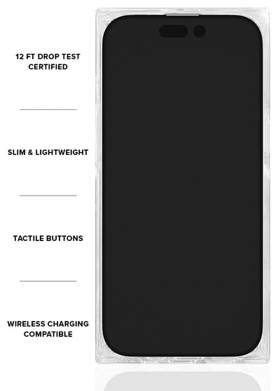 Pink Checkered Mother of Pearl SQUARE iPhone Case #iPhone 17 + MagSafe