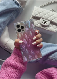 ["Pink", "Mother", "of", "Pearl", "SQUARE", "iPhone", "Case"]