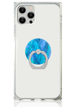 Blue Mother of Pearl Adhesive Phone Ring Stand