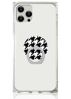 Houndstooth Adhesive Phone Ring Stand