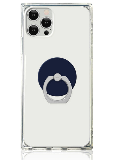Matte Navy Adhesive Phone Ring Stand