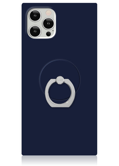 Matte Navy Adhesive Phone Ring Stand