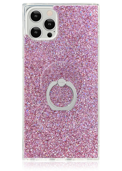 Pink Glitter Phone Ring