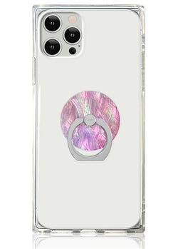 Pink Mother of Pearl Adhesive Phone Ring Stand