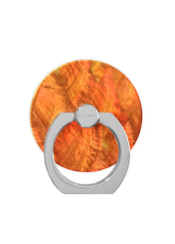 Orange Mother of Pearl Adhesive Phone Ring Stand
