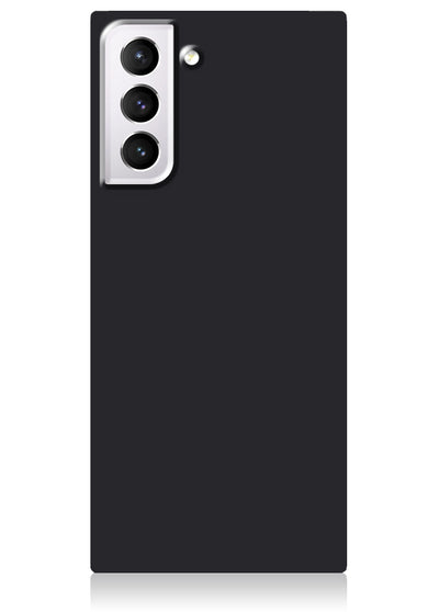 Matte Black Square Samsung Galaxy Case #Galaxy S21