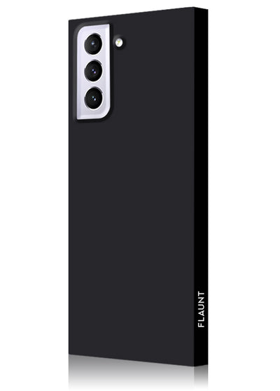 Matte Black Square Samsung Galaxy Case #Galaxy S21 Plus