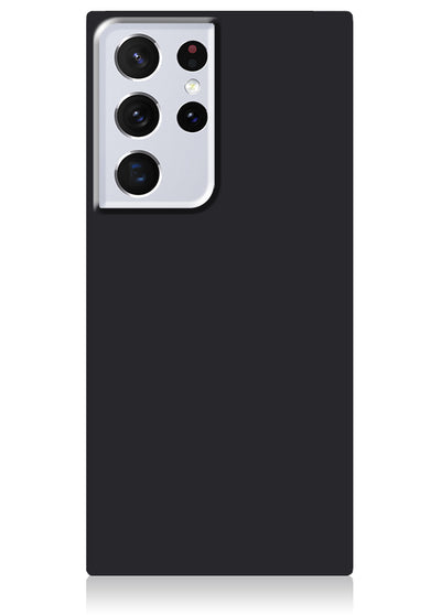 Matte Black Square Samsung Galaxy Case #Galaxy S21 Ultra