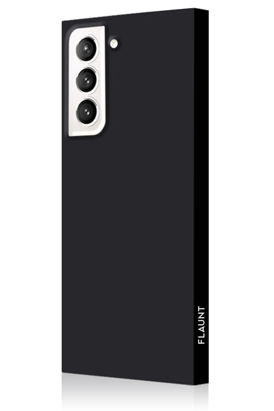 Matte Black Square Samsung Galaxy Case #Galaxy S23