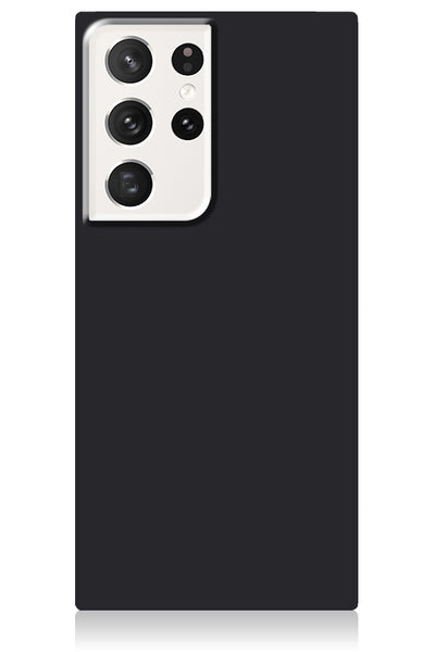 Matte Black Square Samsung Galaxy Case #Galaxy S23 Ultra