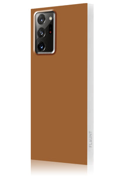 Nude Caramel Square Samsung Galaxy Case #Galaxy Note20 Ultra