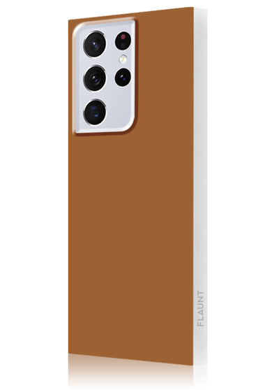 Nude Caramel Square Samsung Galaxy Case #Galaxy S22 Ultra