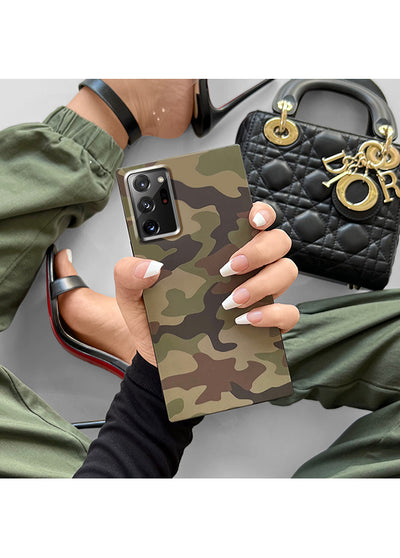 Matte Camo Square Samsung Galaxy Case #Galaxy S22