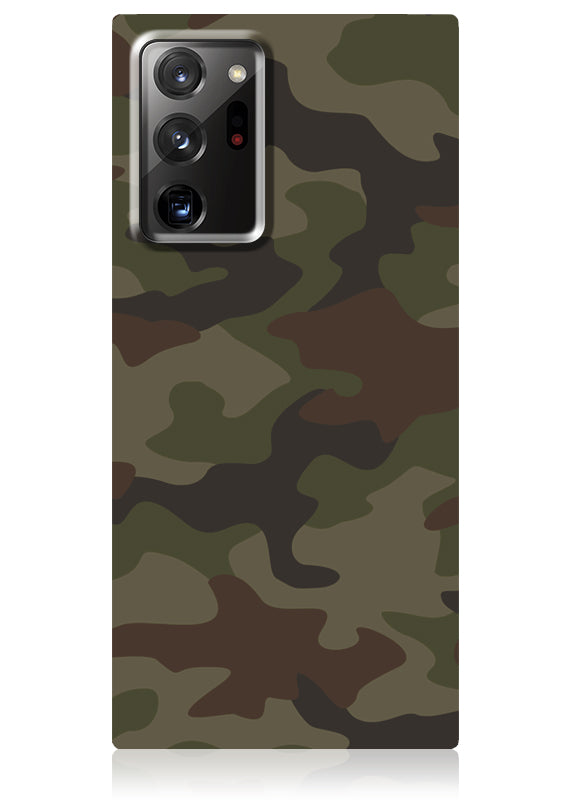 camo phone case FLAUNT SQUARE Matte Camo Galaxy Case
