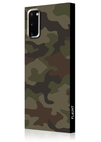 Matte Camo Square Samsung Galaxy Case #Galaxy S20