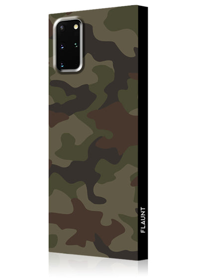 Matte Camo Square Samsung Galaxy Case #Galaxy S20 Plus