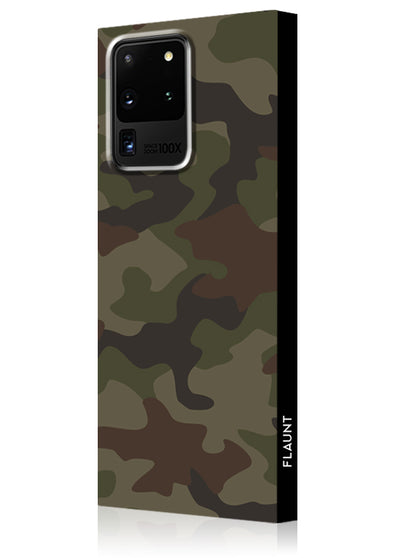 Matte Camo Square Samsung Galaxy Case #Galaxy S20 Ultra