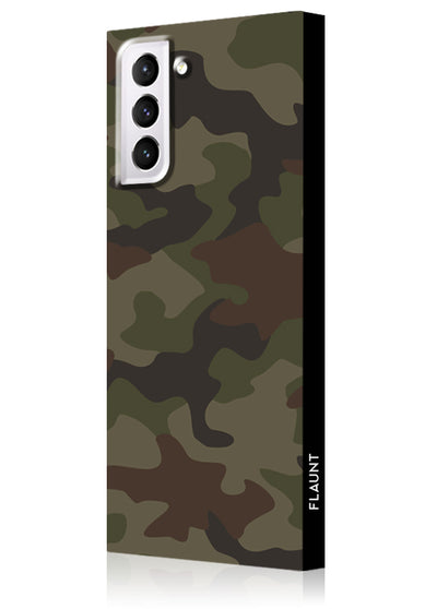 Matte Camo Square Samsung Galaxy Case #Galaxy S21