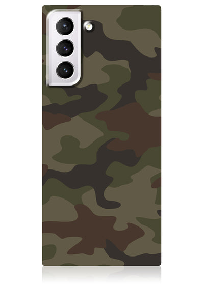 Matte Camo Square Samsung Galaxy Case #Galaxy S21