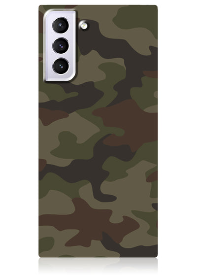Matte Camo Square Samsung Galaxy Case #Galaxy S21 Plus