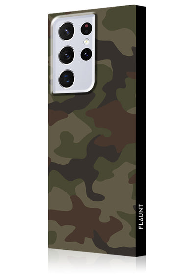 Matte Camo Square Samsung Galaxy Case #Galaxy S21 Ultra