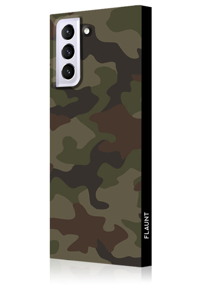 Matte Camo Square Samsung Galaxy Case #Galaxy S22 Plus