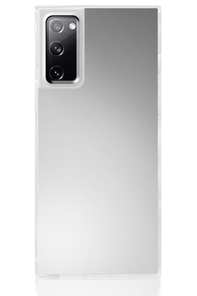 Metallic Silver Square Samsung Galaxy Case #Galaxy S20 FE
