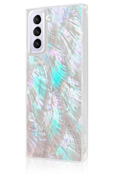 Mother of Pearl Square Samsung Galaxy Case #Galaxy S21 Plus