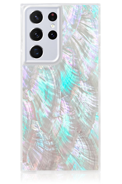 Mother of Pearl Square Samsung Galaxy Case #Galaxy S21 Ultra