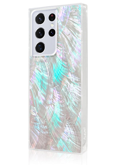 Mother of Pearl Square Samsung Galaxy Case #Galaxy S22 Ultra