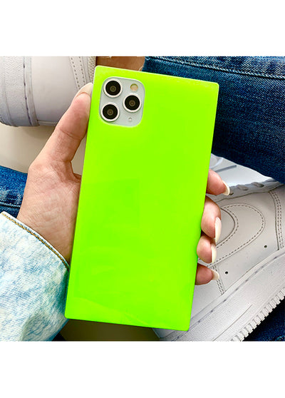 SQUARE® Neon Green iPhone Case