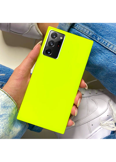 Neon Yellow Square Samsung Galaxy Case #Galaxy S20 Ultra