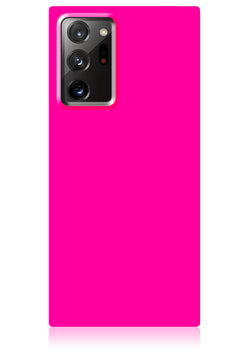 Neon Pink Square Samsung Galaxy Case #Galaxy Note20 Ultra