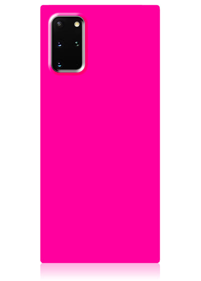 Neon Pink Square Samsung Galaxy Case #Galaxy S20 Plus