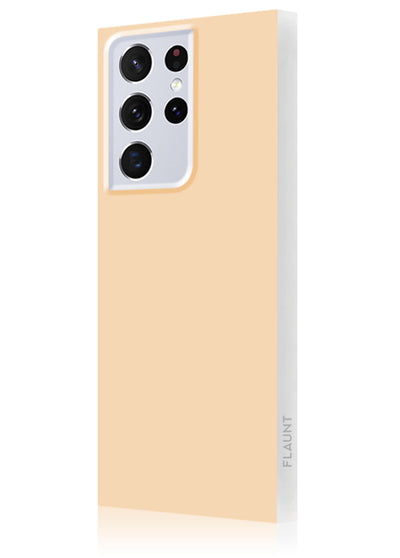 Nude Almond Square Samsung Galaxy Case #Galaxy S22 Ultra