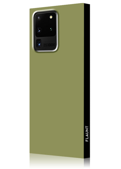 Olive Green Square Samsung Galaxy Case #Galaxy S20 Ultra
