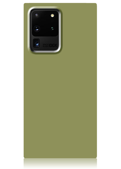 Olive Green Square Samsung Galaxy Case #Galaxy S20 Ultra