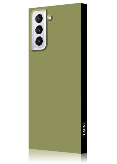 Olive Green Square Samsung Galaxy Case #Galaxy S21 Plus