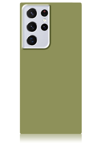 Olive Green Square Samsung Galaxy Case #Galaxy S22 Ultra