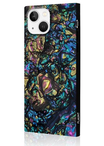 Abalone Shell Square iPhone Case #iPhone 14 Plus + MagSafe