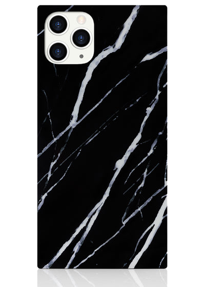 Black Marble Square iPhone Case #iPhone 11 Pro