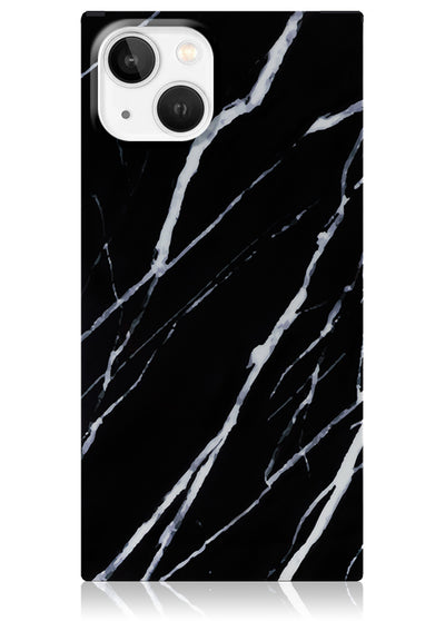Black Marble Square Phone Case #iPhone 13