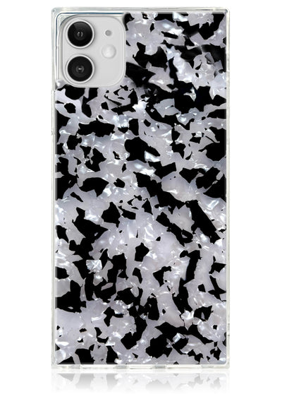 Black and White Shell Square iPhone Case #iPhone 11