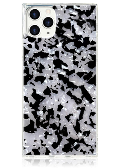 Black and White Shell Square iPhone Case #iPhone 11 Pro