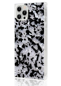 ["Black", "and", "White", "Shell", "Square", "iPhone", "Case", "#iPhone", "12", "Pro", "Max"]