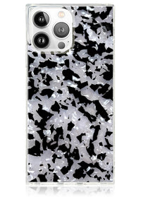 ["Black", "and", "White", "Shell", "Square", "iPhone", "Case", "#iPhone", "14", "Pro", "Max"]