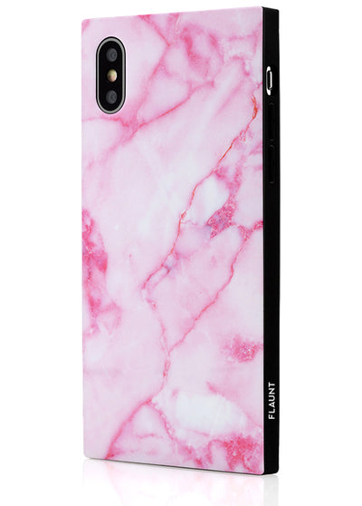 Pink Marble Square Phone Case #iPhone X / iPhone XS