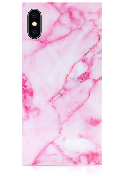 Pink Marble Square iPhone Case #iPhone X / iPhone XS