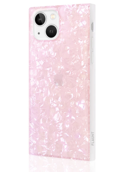 Blush Pearl Square iPhone Case #iPhone 13 Mini